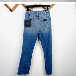 MOTHER superior hustle ankle fray jeans 26